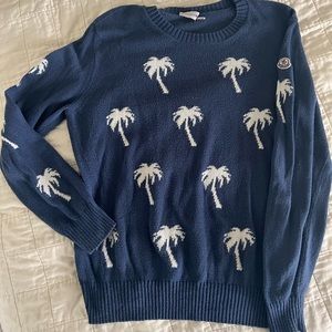 Moncler Mens palm tree sweater size large